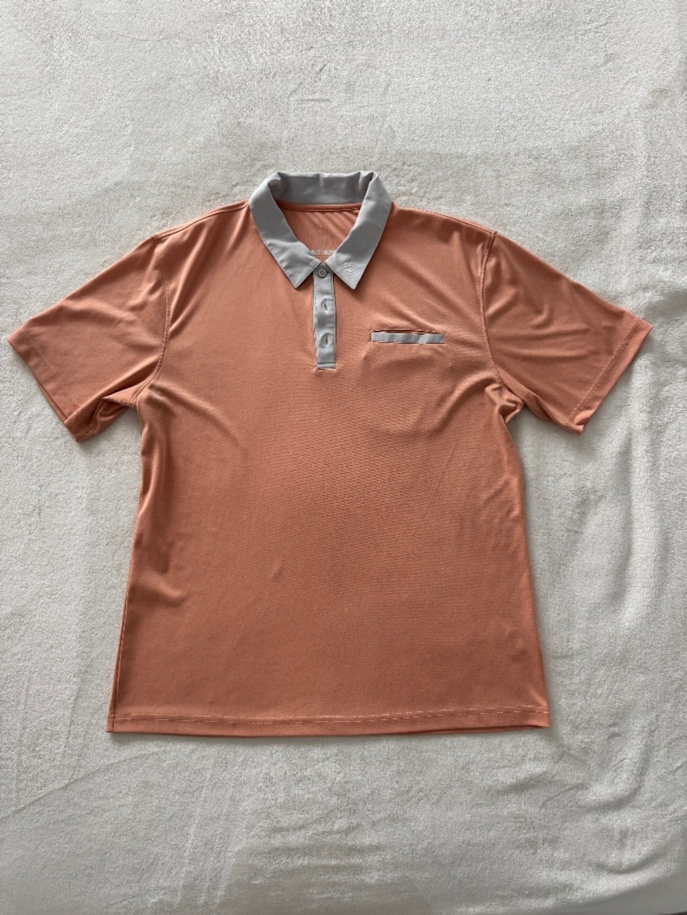 Swannies Slit Pocket Polo in Light Orange XL - Picture 2 of 6